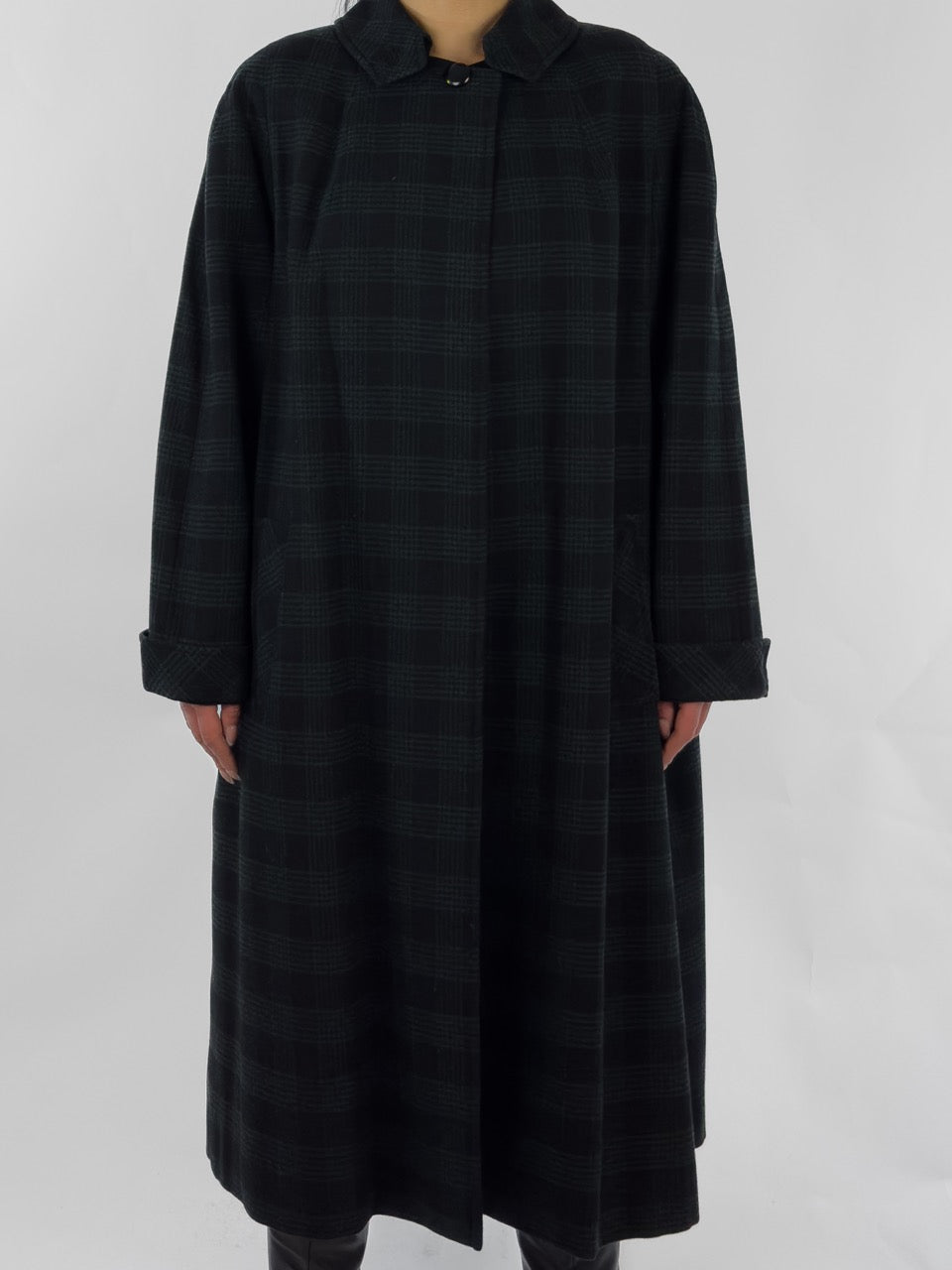 AQUASCUTUM - 1950s CHECKED CAPE