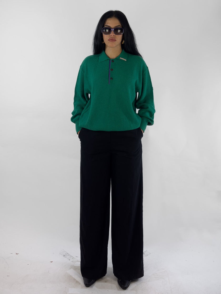 1980s KNIT POLO SHIRT