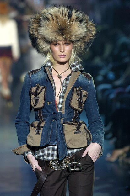 DSQUARED2 - F/W 2004 WRAP AROUND POCKET DENIM JACKET