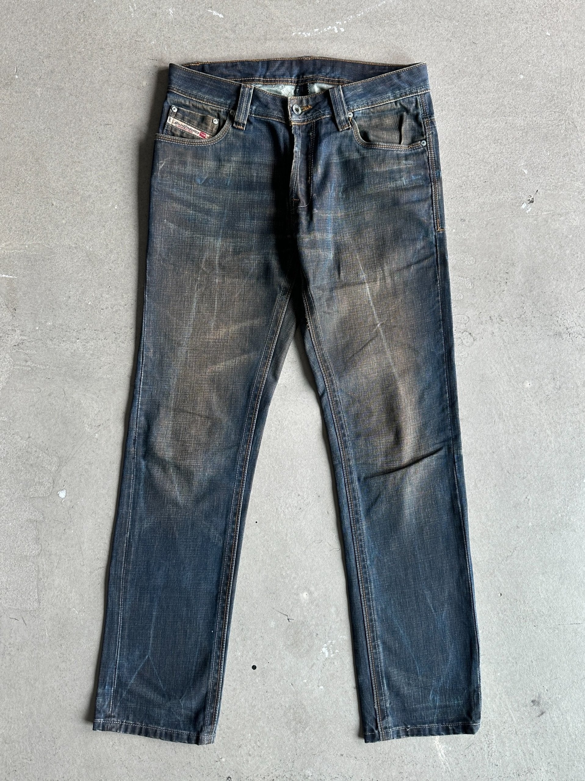 DIESEL -  1990s DISTRESSED STRAIGHT FIT JEANS