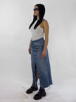 REWORKED - HIGHWAIST DENIM MAXI SKIRT