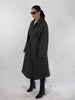 1980s SALT & PEPPER BELTED COAT