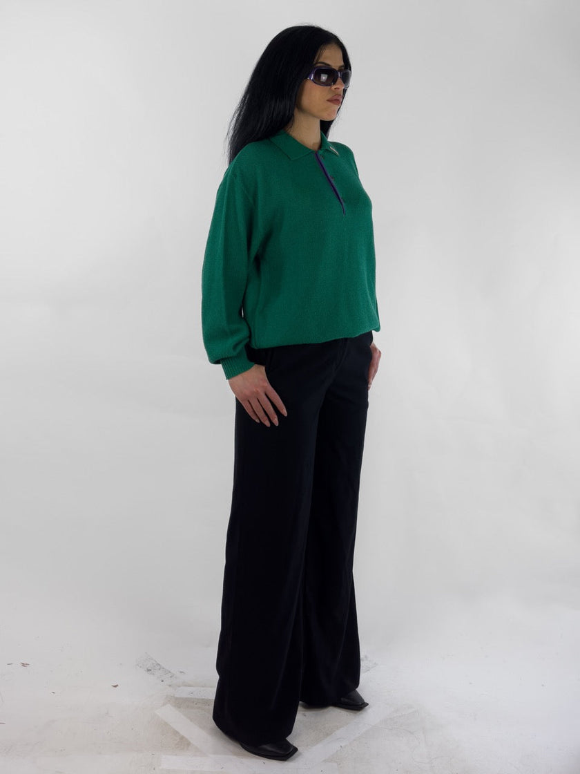 1980s KNIT POLO SHIRT