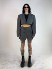 REWORKED - CROPPED BLAZER AND MINI SKIRT CO-ORD-SET